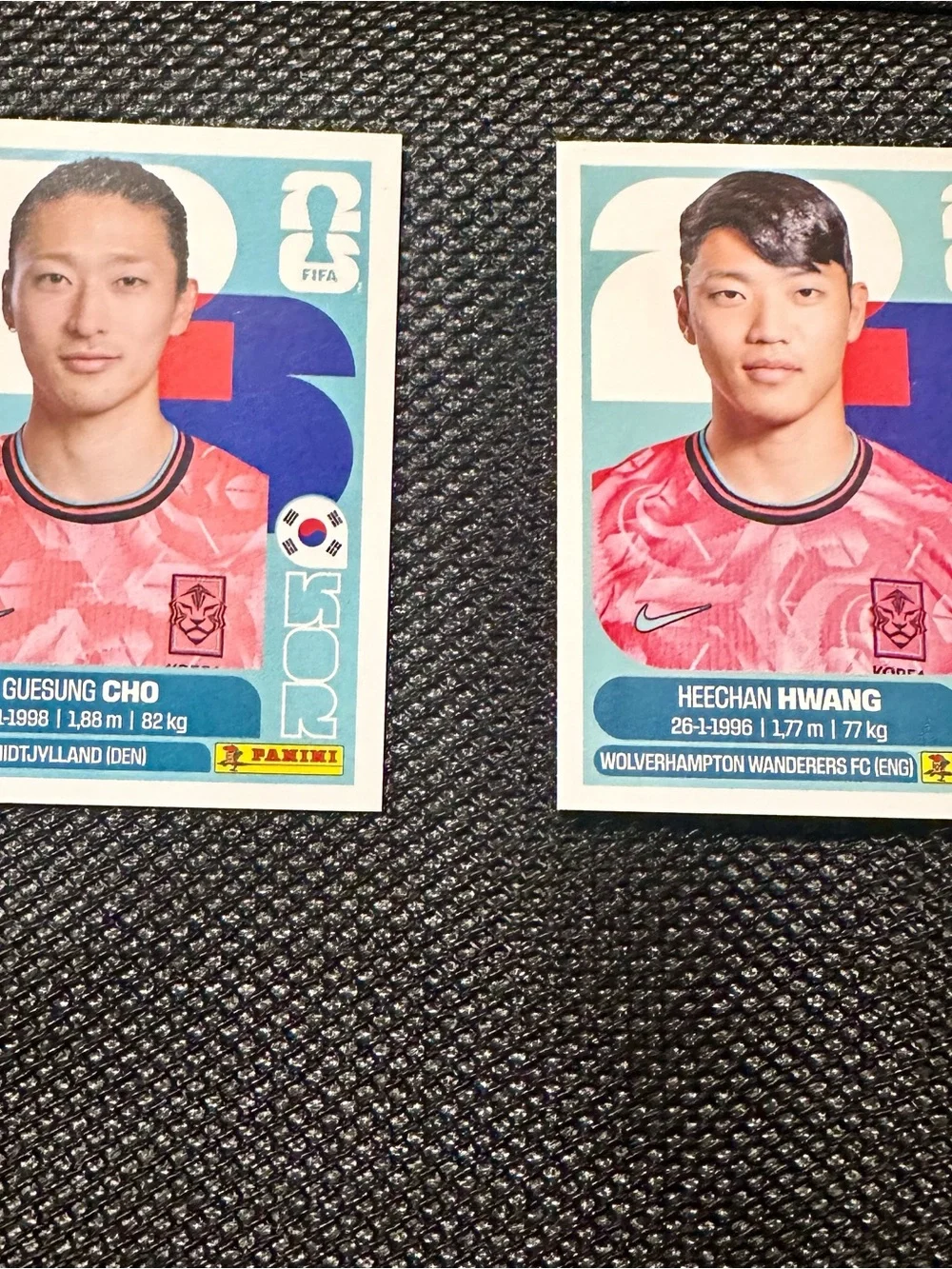 Panini FIFA World Cup 2026 Sticker Backs - Black and White Pair